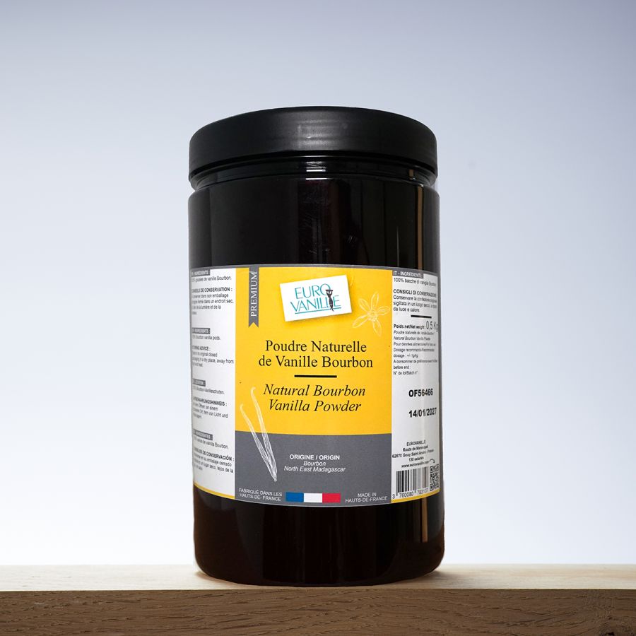 Poudre de vanille Bourbon - 100% Naturelle - 500g | Eurovanille